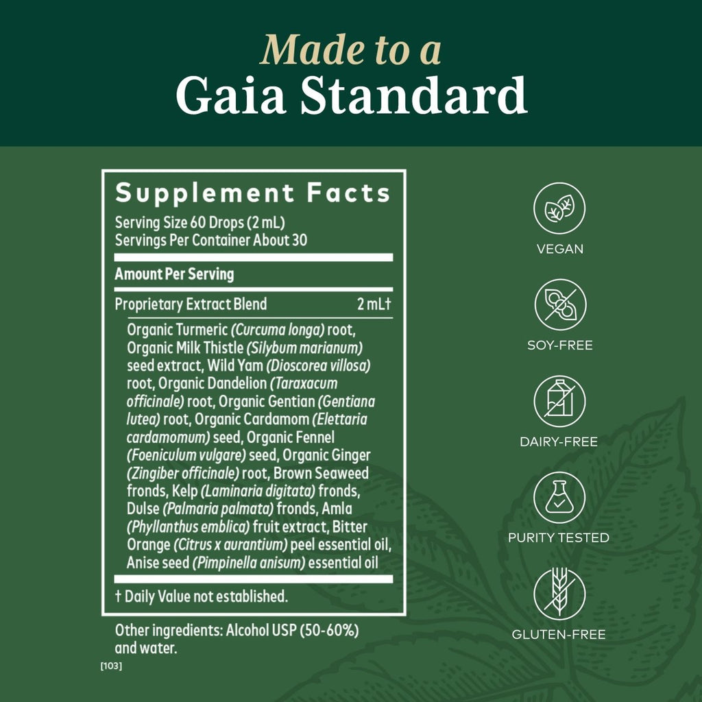 Gaia Pro Amers digestifs avec curcuma 59 ml