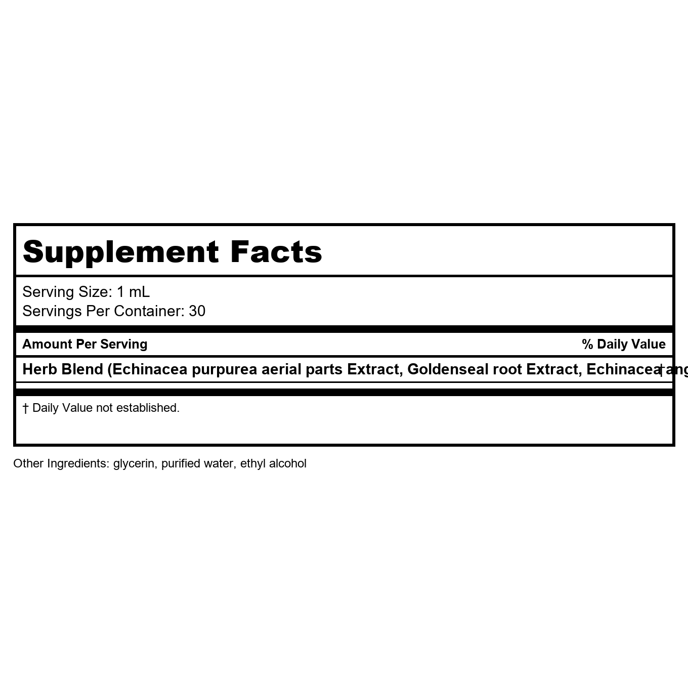 Nature's Way Formule Premium Échinacée-Hydraste, Liquide, 250 mg par portion, 30 ml.