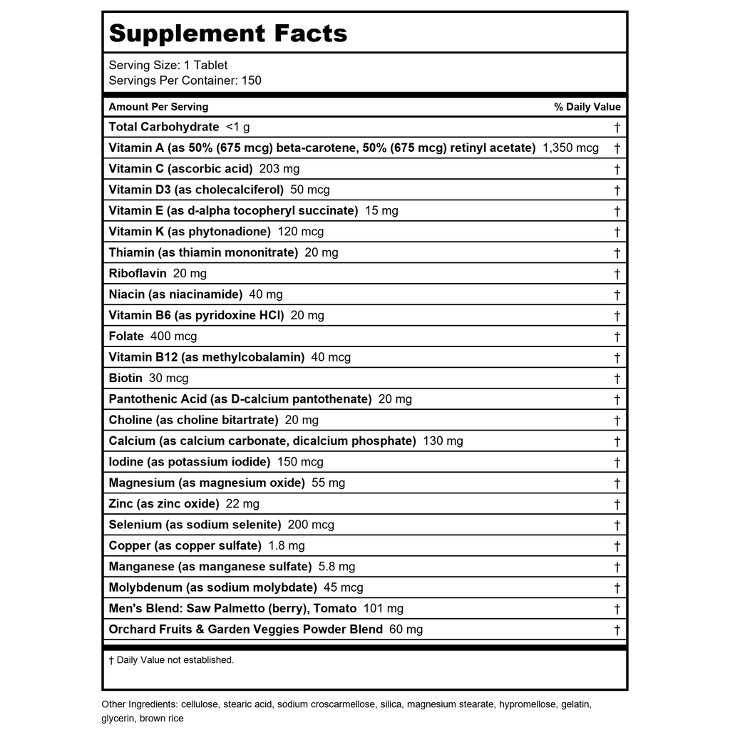 Nature's Way Alive! Multivitamines complètes ultra-puissantes pour hommes, vitamines B à haute dose, métabolisme énergétique, 150 comprimés