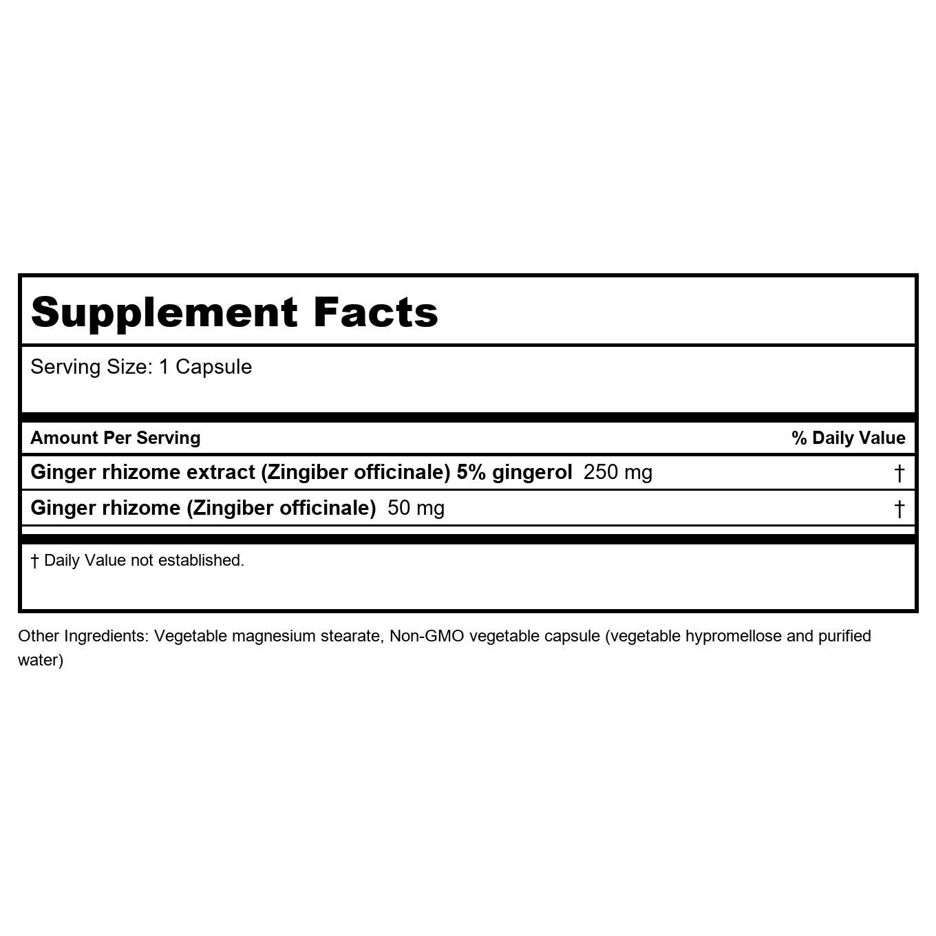 Principes nutritionnels pour la santé Gingembre SAP FH0053