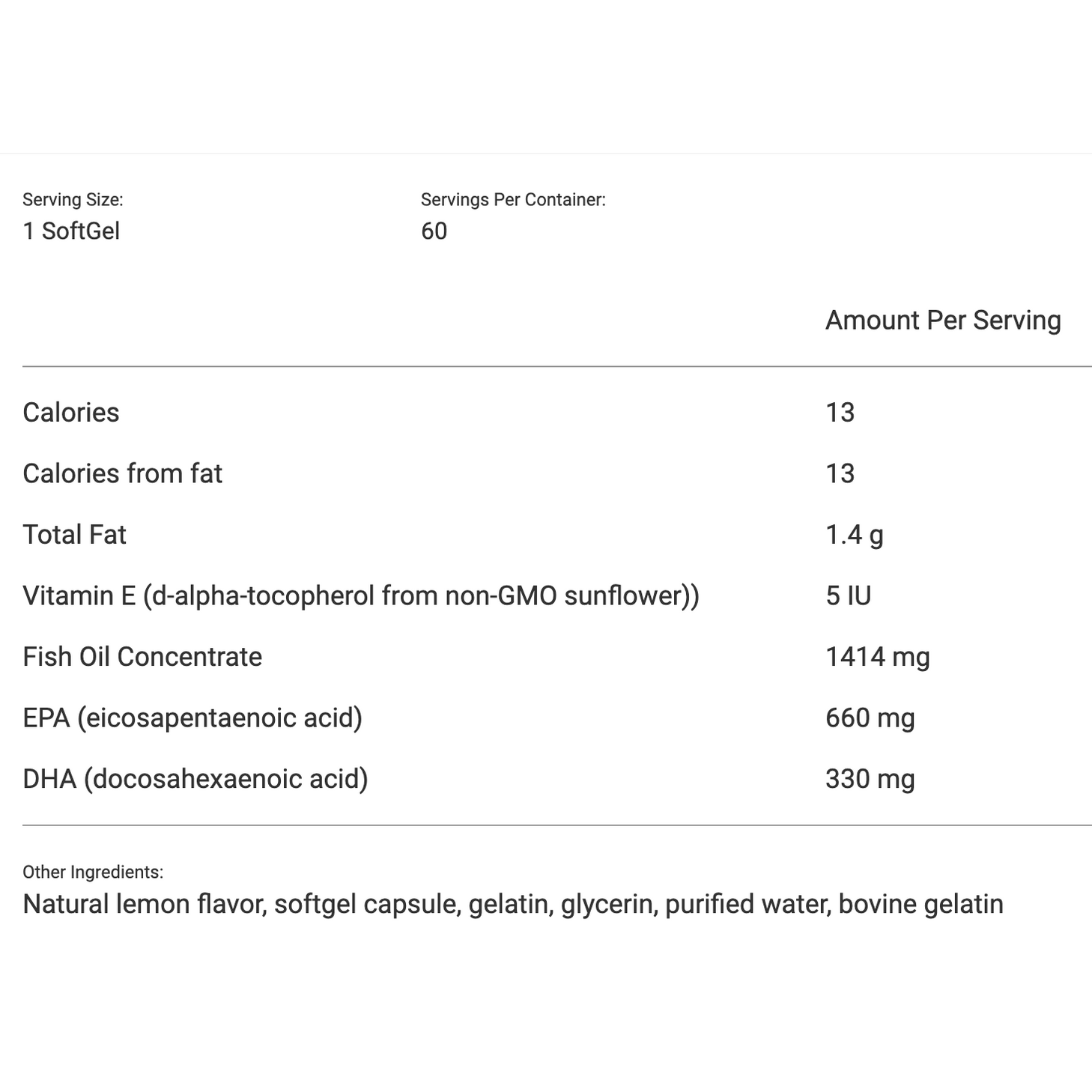 Nutritional Fundamentals for Health Trident SAP 66:33 60 gélules