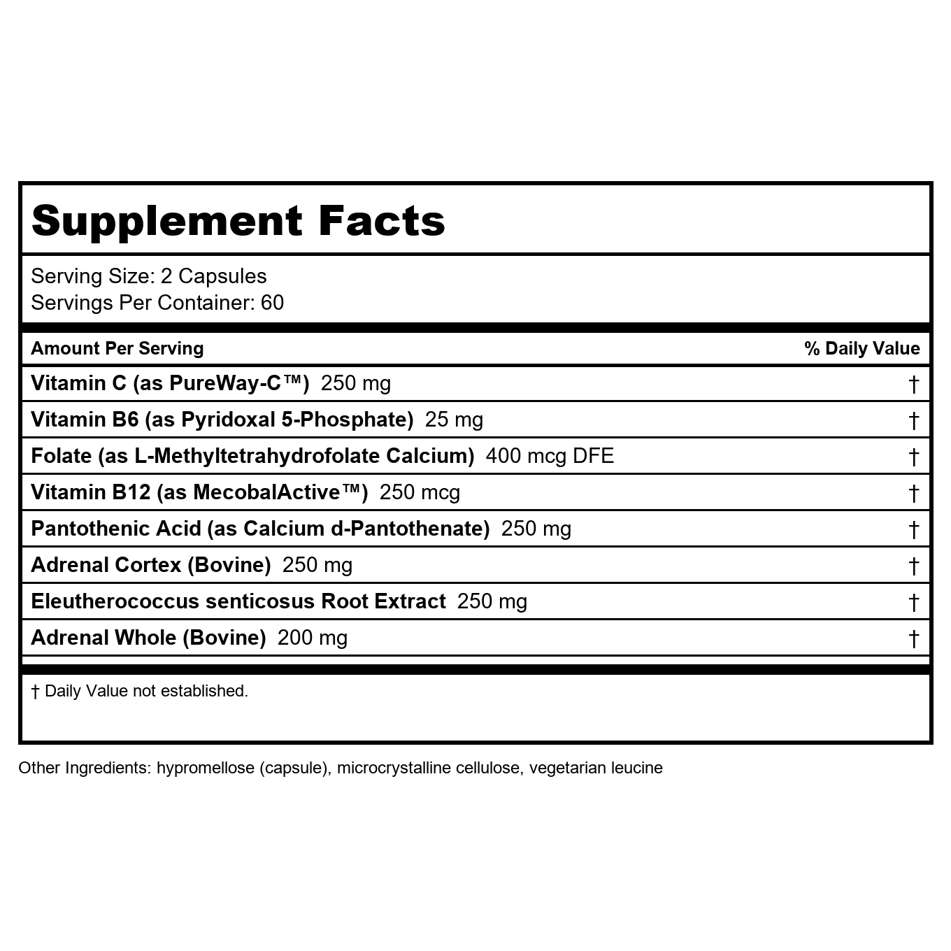 Davinci Adrenal Benefits 120 gélules