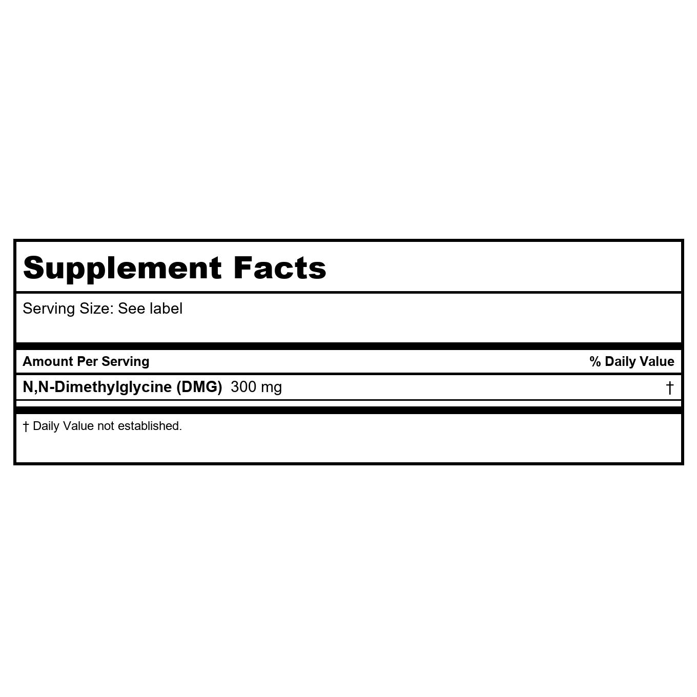 Davinci Gluconic DMG liquide 300 mg 60 ml