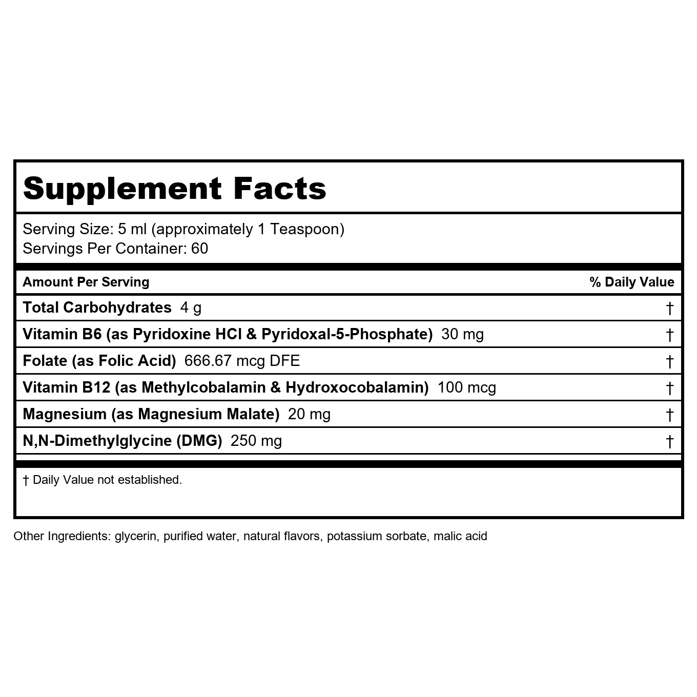 Davinci Behavior Balance-DMG Liquide 12 oz 60 Portions