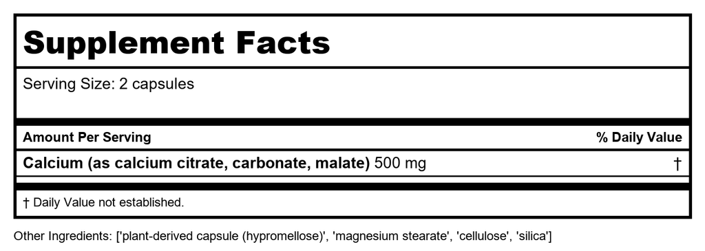 Lasante Citrate de calcium Gélules 120 Vcaps
