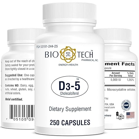 BioTech D3-5 250 gélules