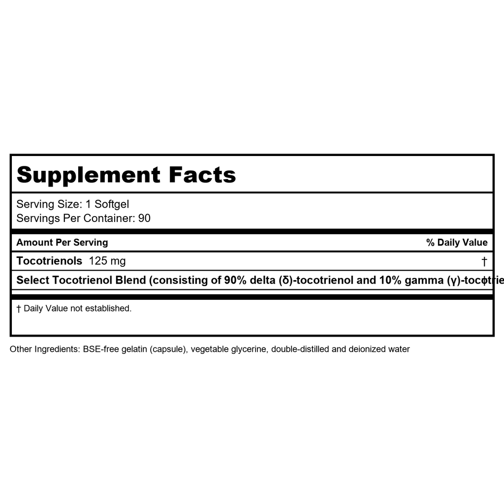 A.C. Grace Unique E Tocotriénols 125mg 90 Gélules