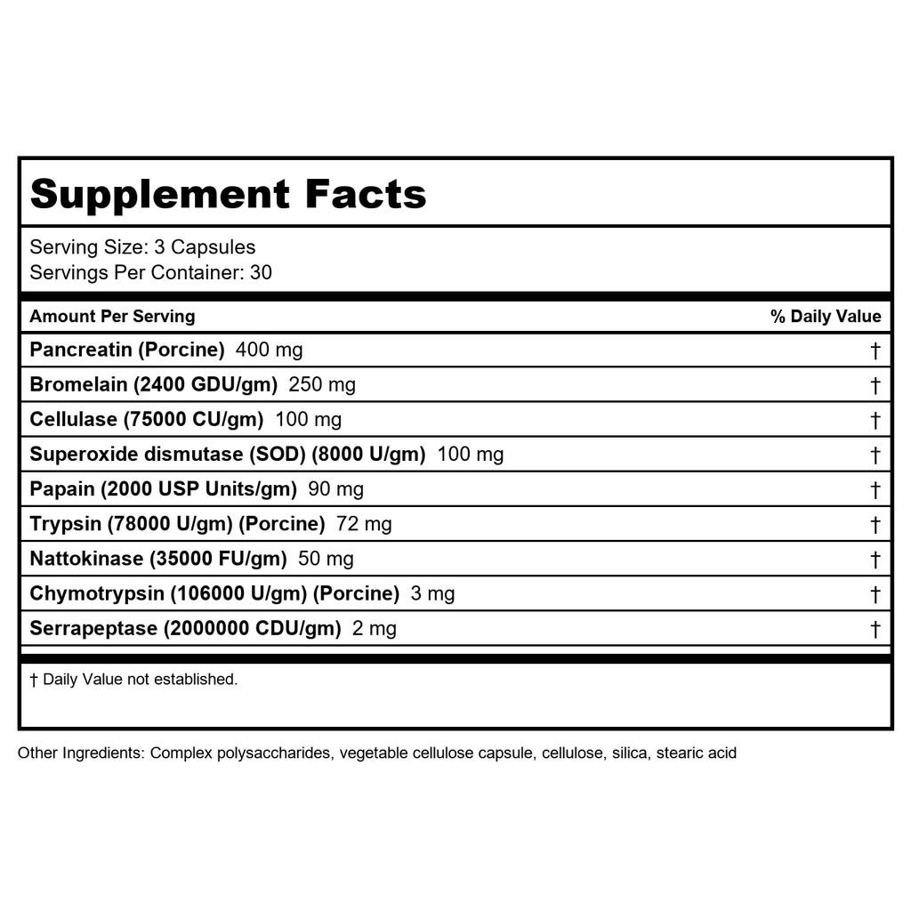 Nutra BioGenesis InflamaZyme 90 Gélules