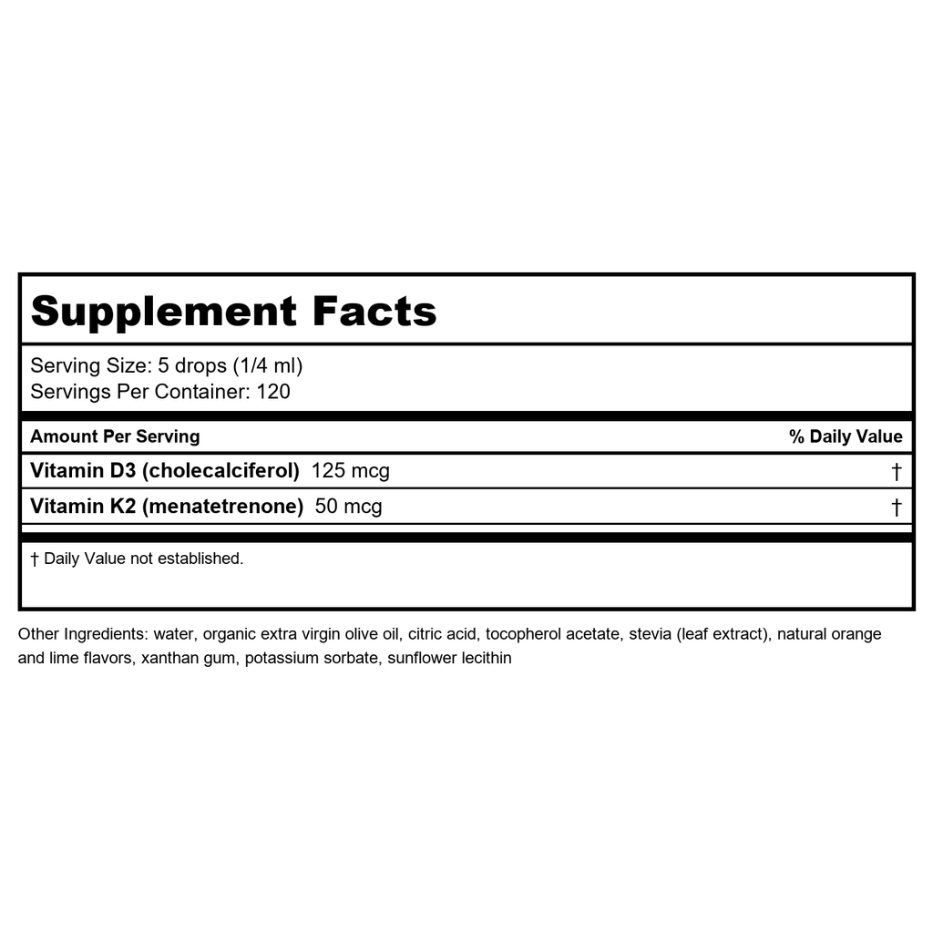 Nutra BioGenesis Émulsion Vitamine D3-K2 30 ml