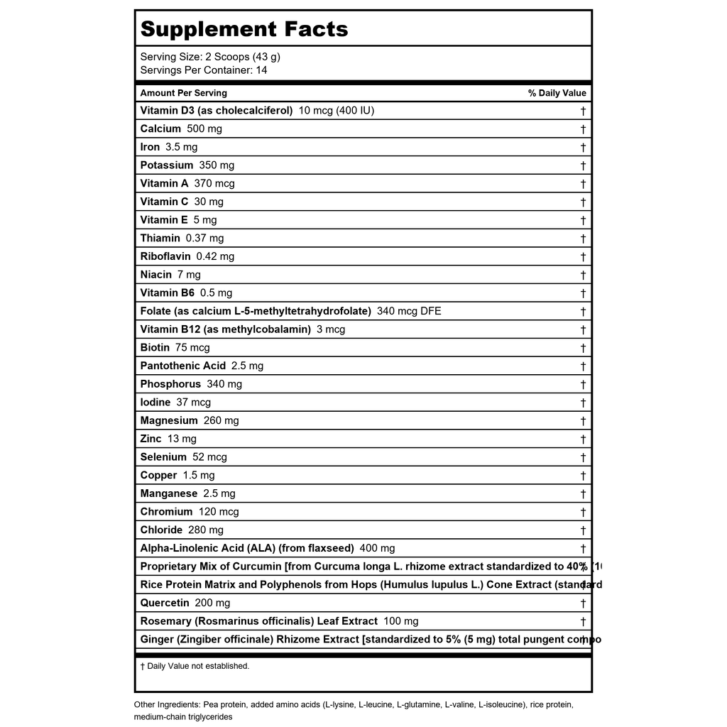Metagenics UltraInflamX Plus 360 Mango 14 Servings
