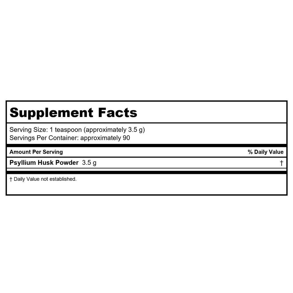 Lasante Enveloppes de Psyllium Entières, Poudre de Fibres Alimentaires, Bouteille de 340 g