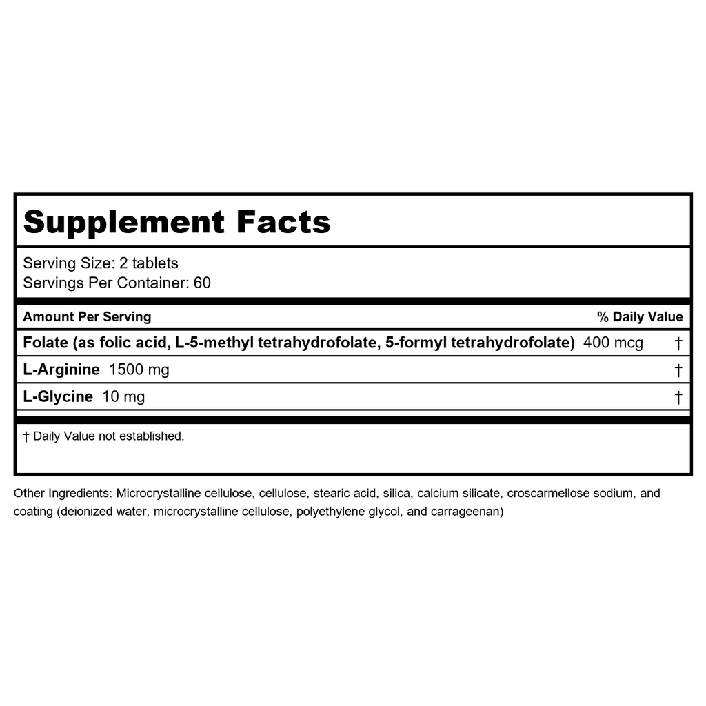 Metagenics Arginine Plus avec ActiFolate 120 comprimés - 2