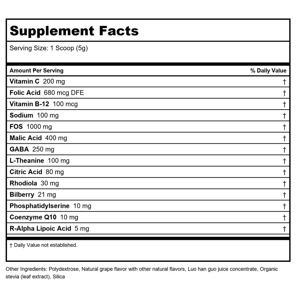 Nutra BioGenesis Focus Fizz 150 grammes