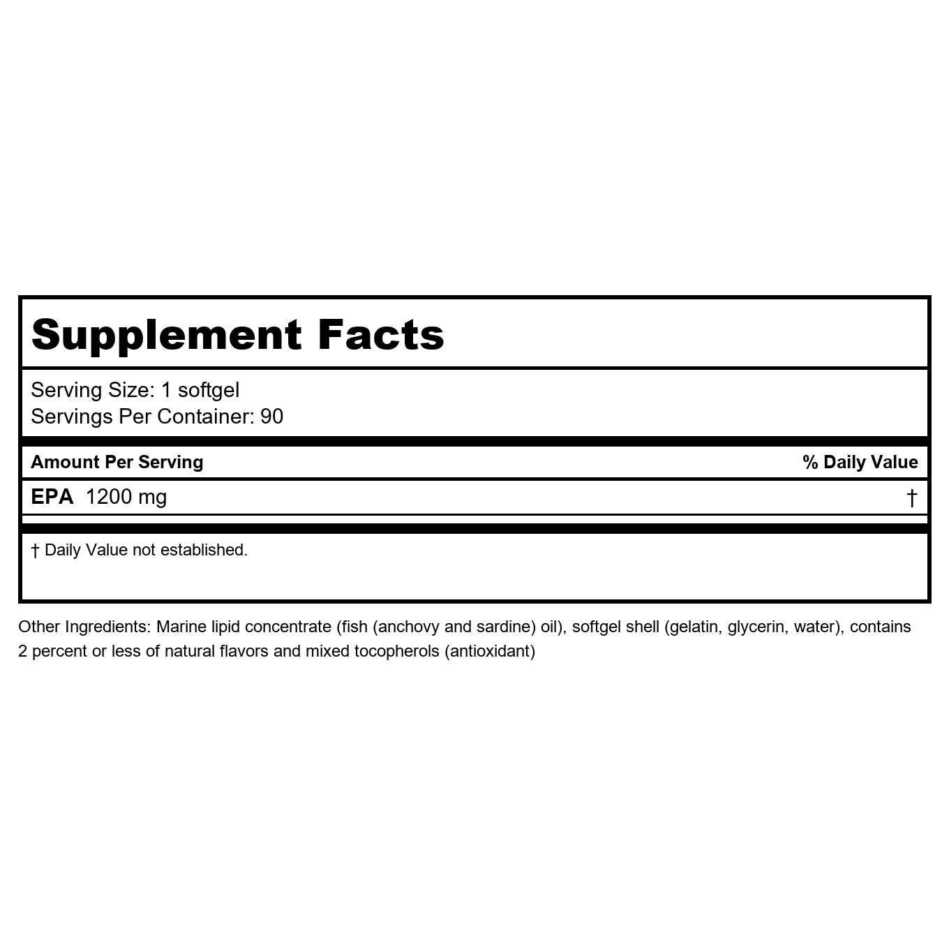 Metagenics Omegagenics EPA 1200 90 Softgels