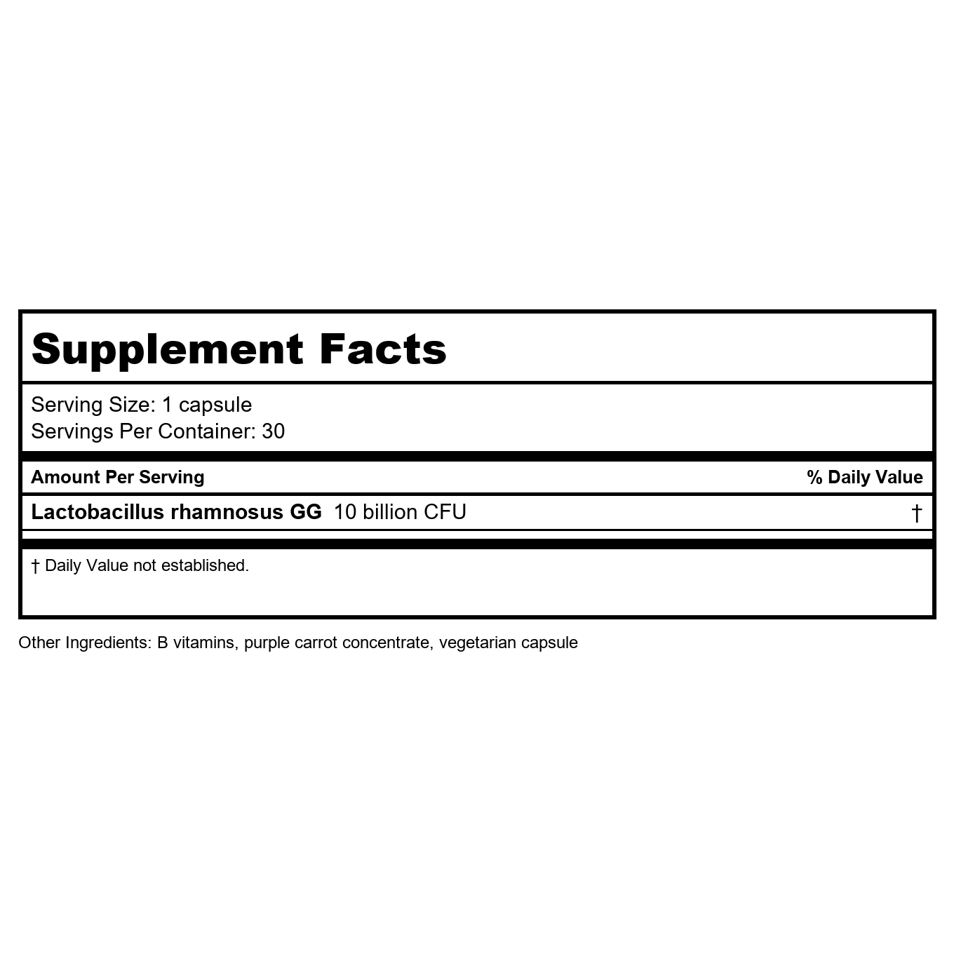 Culterelle Probiotiques Lactobacillus GG 30 gélules - 2