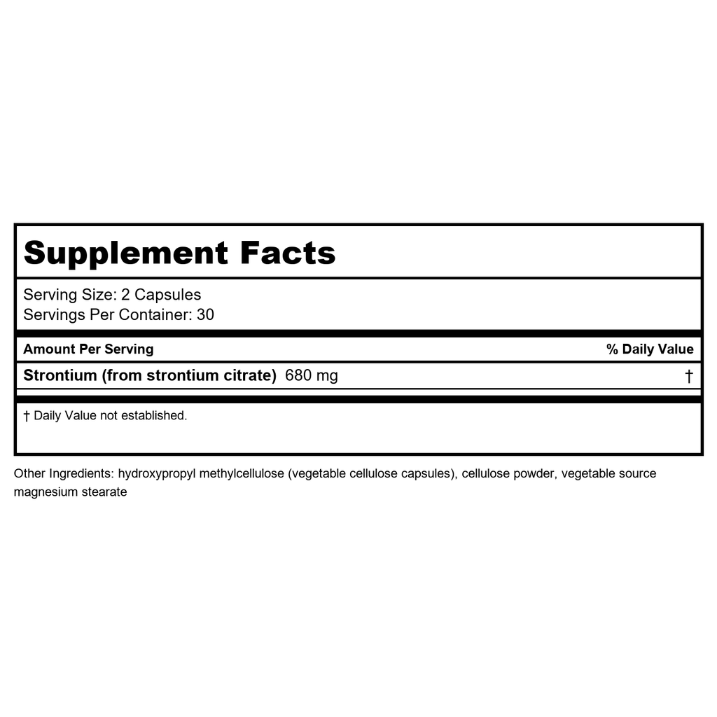 EuroMedica Strontium 60 gélules