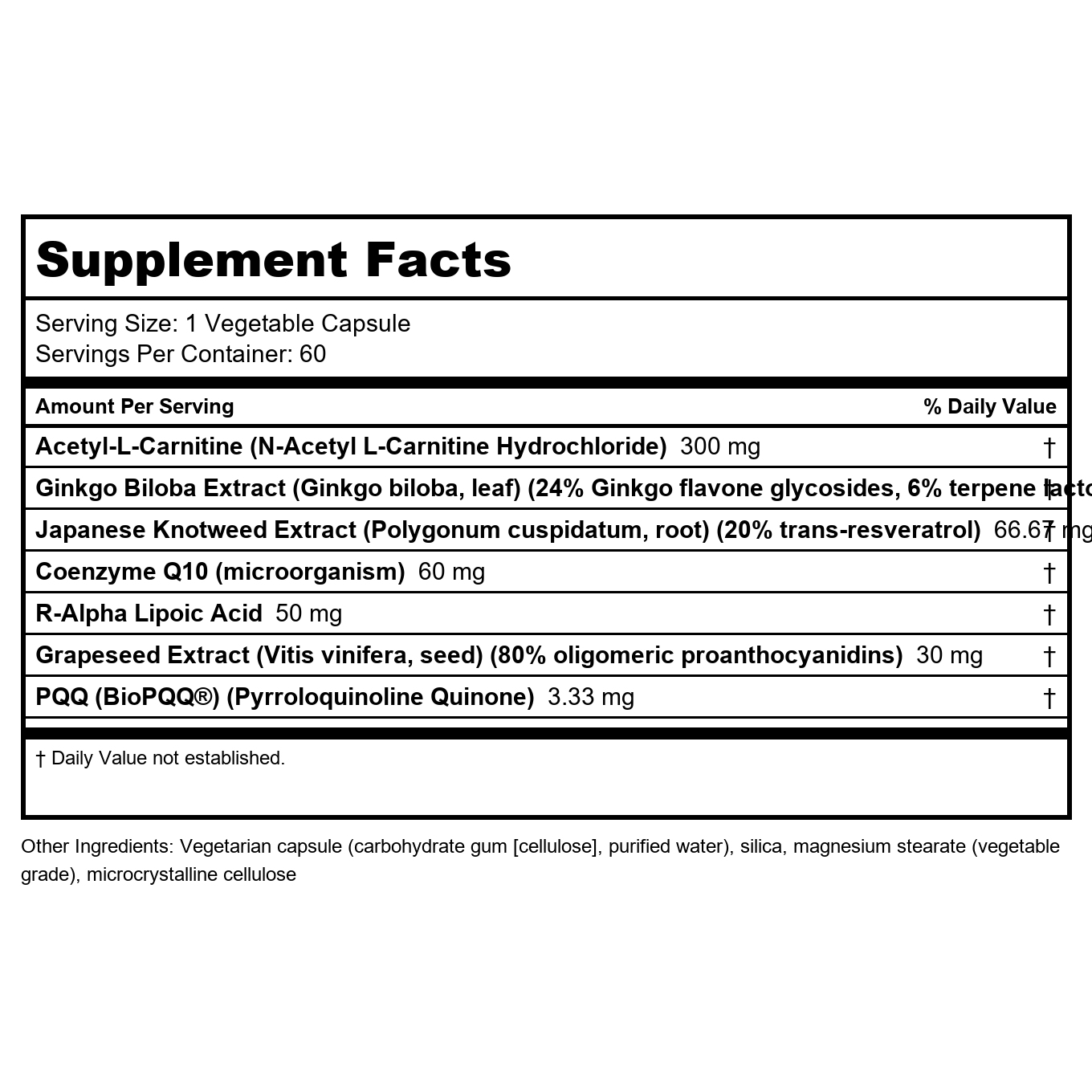 Bioclinic Naturals Mito Amp 60 gélules végétales