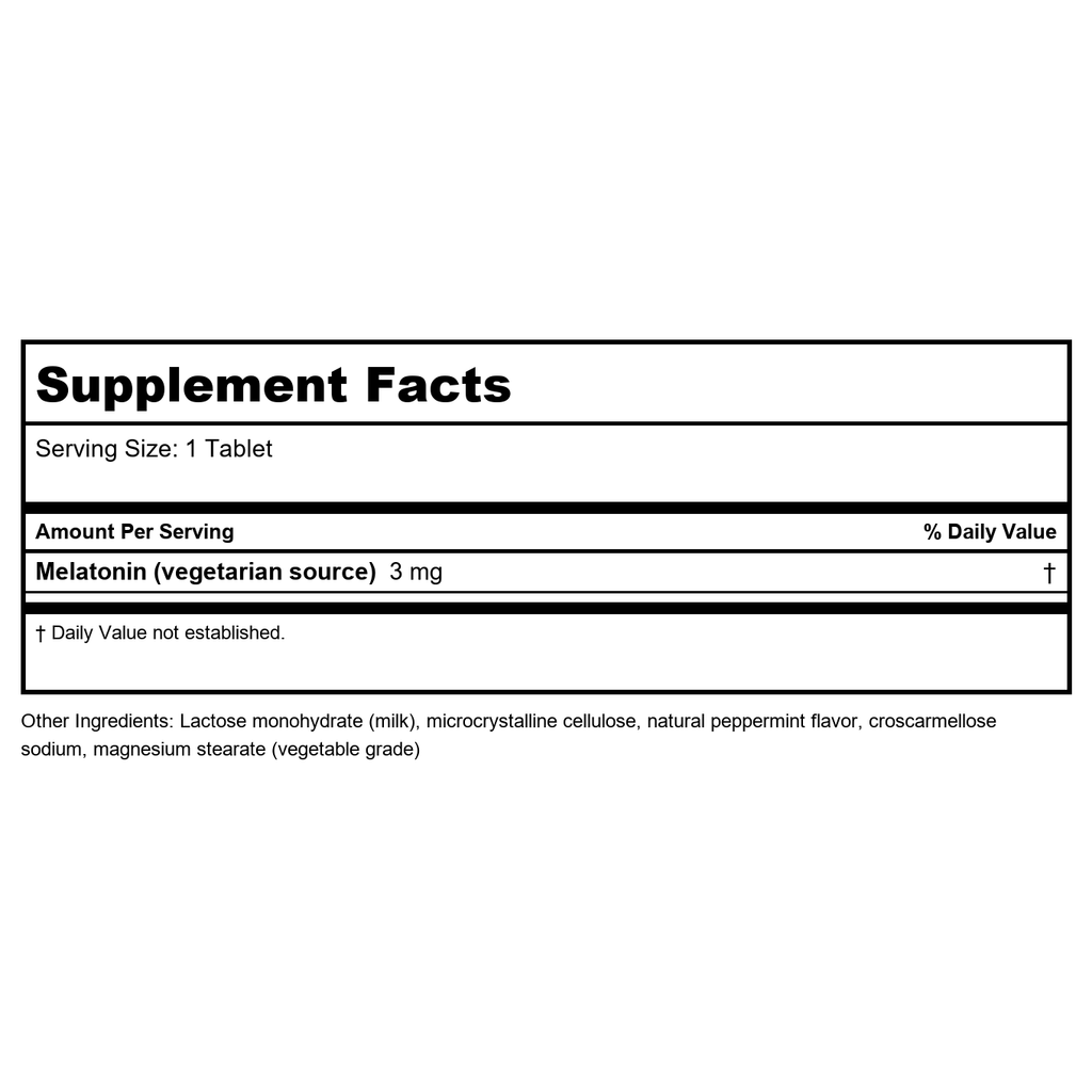Bioclinic Naturals Mélatonine 10mg 180 Comprimés à dissolution rapide