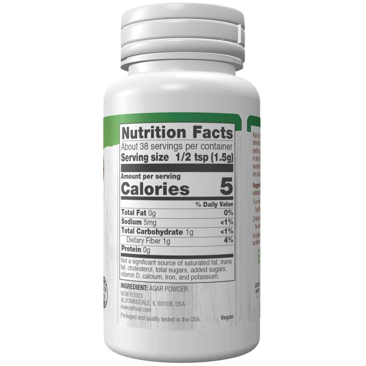 Now Real Food Poudre d'agar-agar 57 g - 6410