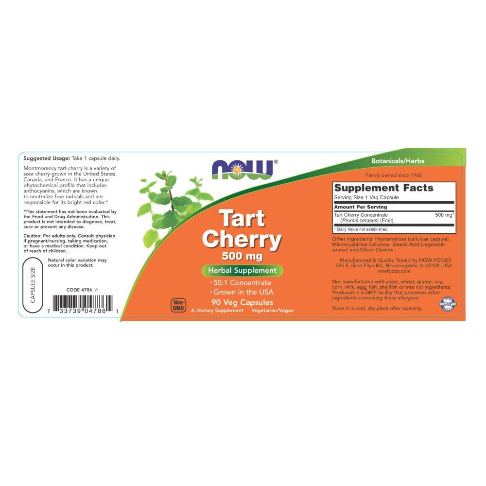 Now Foods Cerise acérola 500mg 90 gélules végétales - 4786