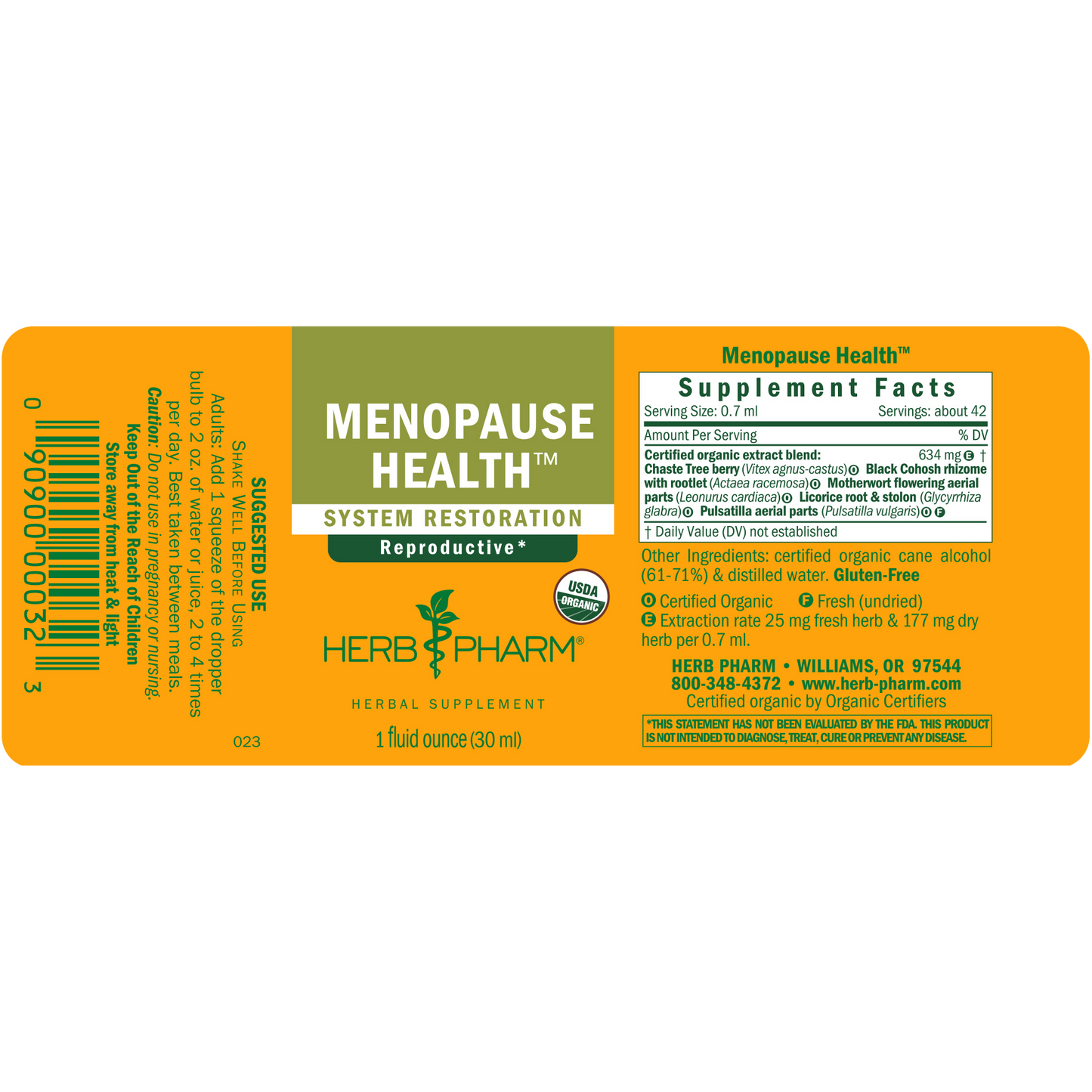 Herb Pharm Santé ménopause 30 ml