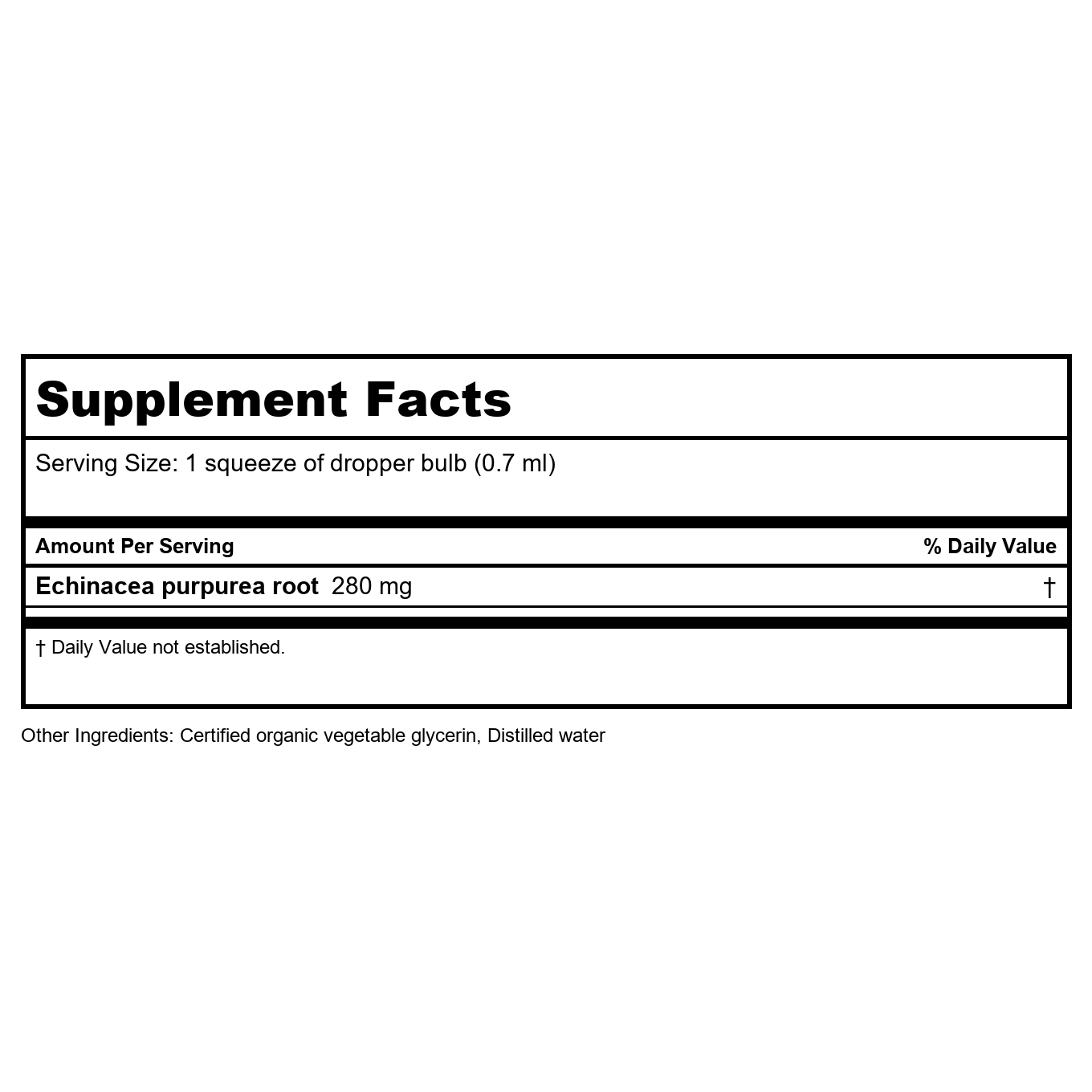 Herb Pharm Échinacée Sans Alcool 30ml