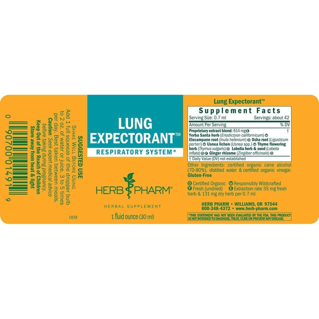 Herb Pharm Expectorant Pulmonaire 4 oz