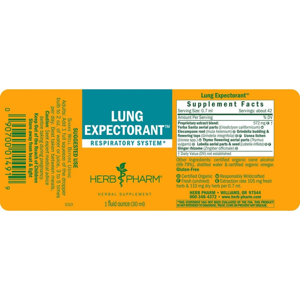 Herb Pharm Expectorant Pulmonaire 30ml
