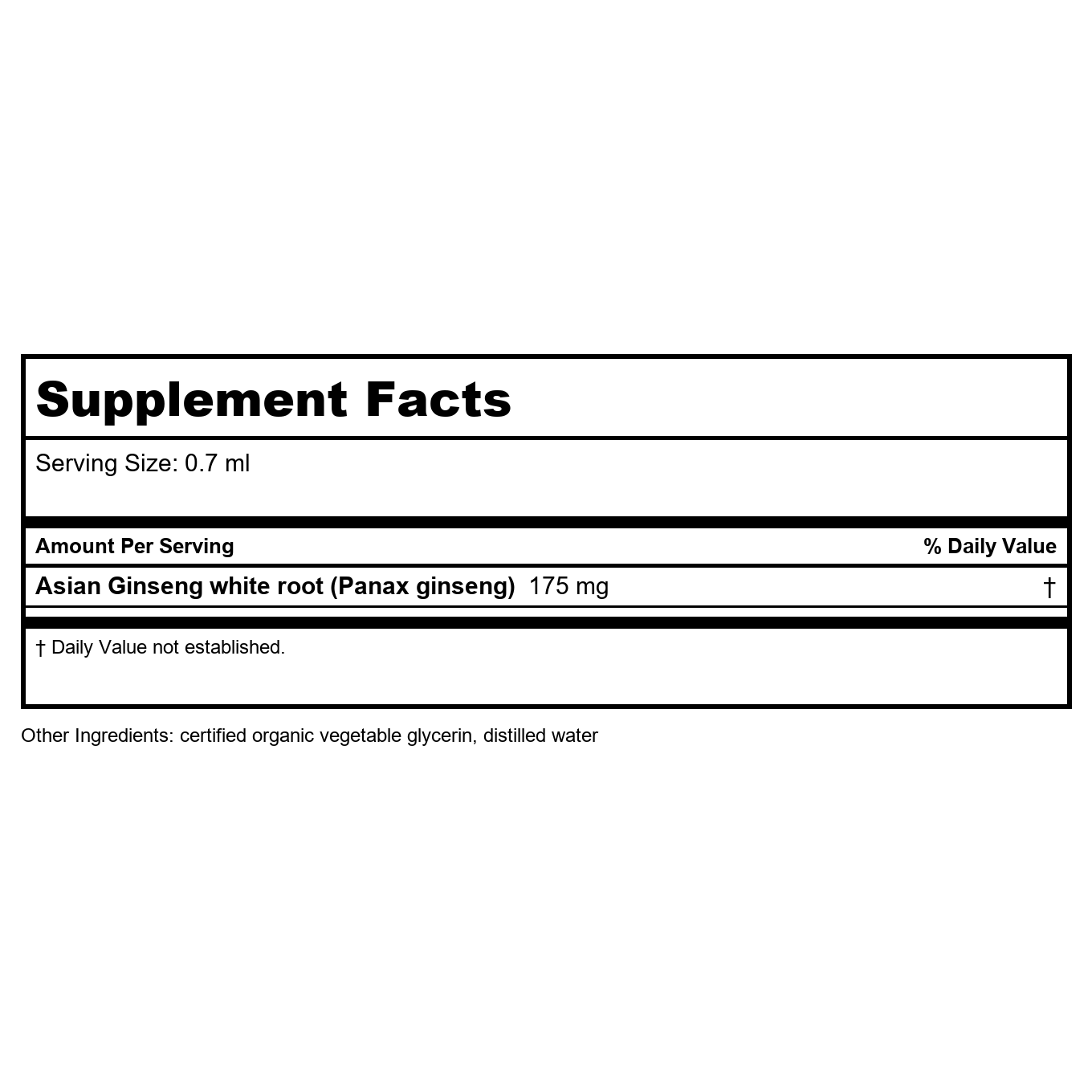 Herb Pharm Asain Ginseng Alcohol Free 1oz