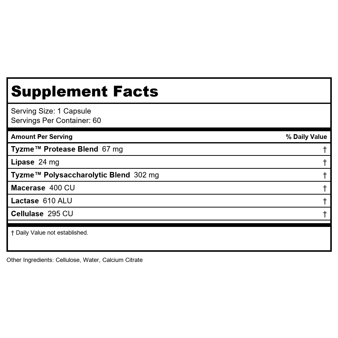 Transformation Enzymes Digest 120 gélules
