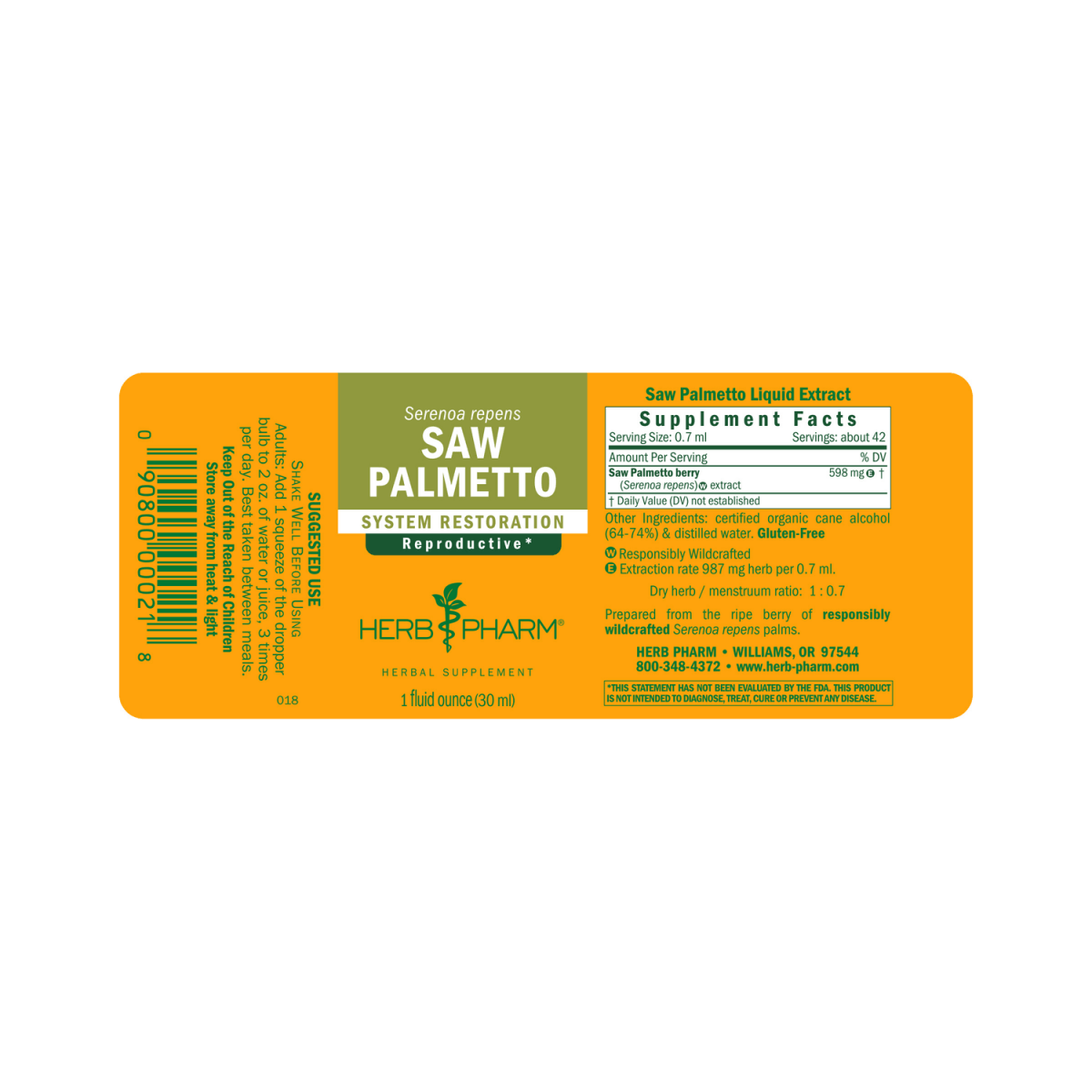 Herb Pharm Sabal 1oz