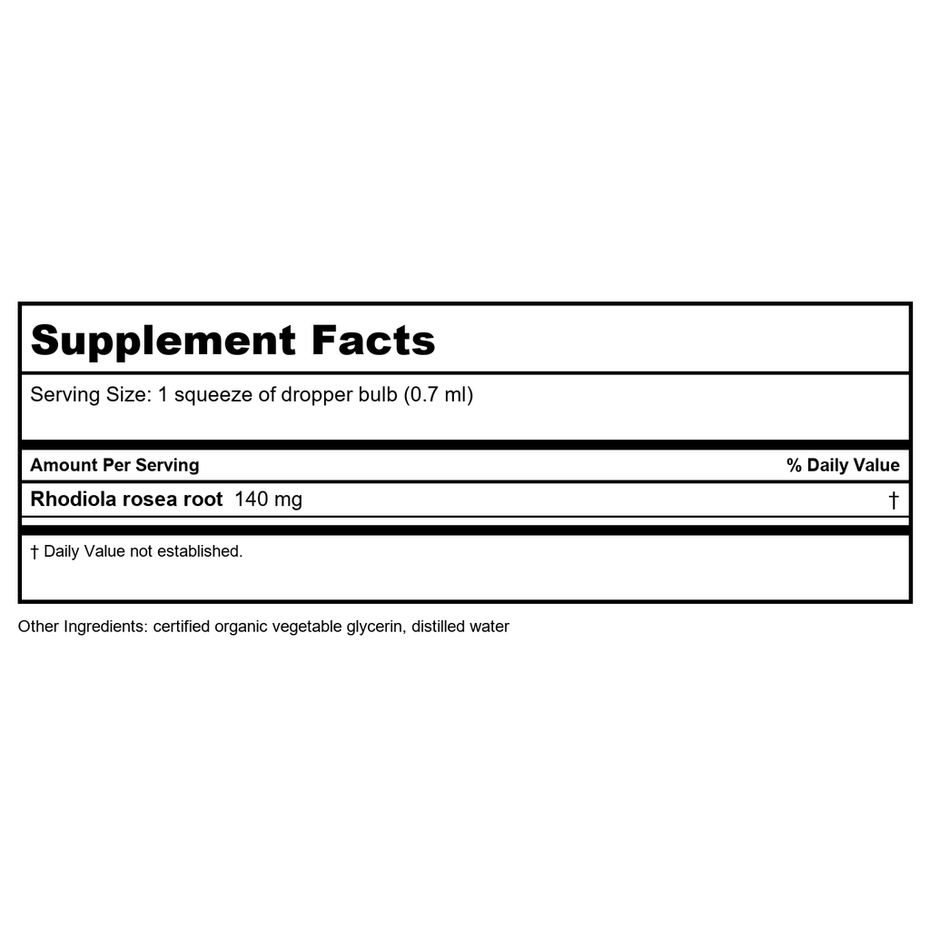 Herb Pharm Rhodiole Sans Alcool 120ml