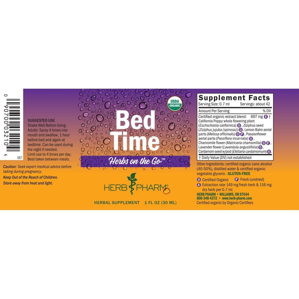 Herb Pharm Herbes à emporter au moment du coucher 30 ml