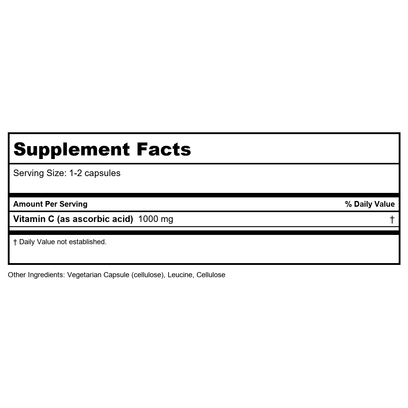 Vitamine C avec bioflavonoïdes Vital Nutrients, 220 gélules