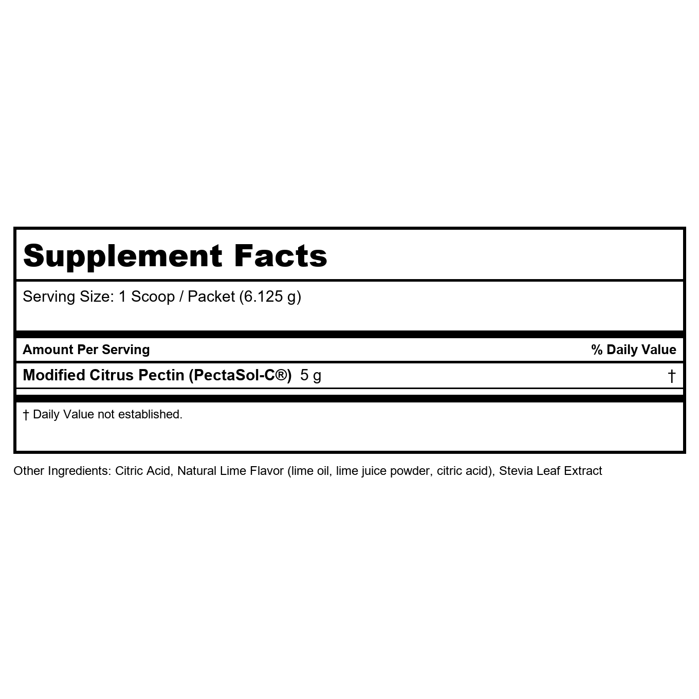 Clinical Synergy PectaSol-C Professional Poudre de Citron Vert 551,25 Grammes