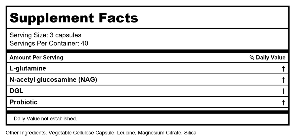 Vital Nutrients GI Repair Nutrients 120 gélules