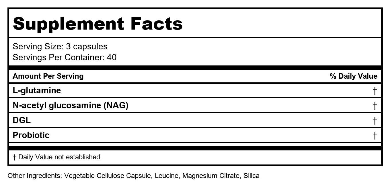 Vital Nutrients GI Repair Nutrients 120 gélules