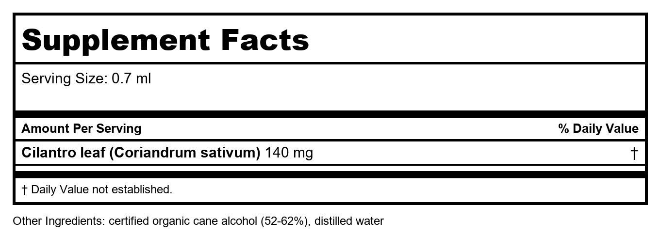 Herb Pharm Coriandre 120ml