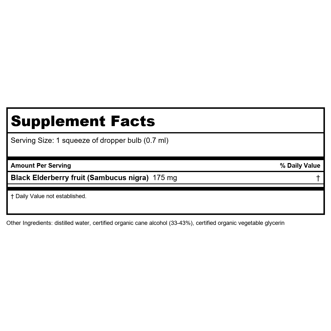 Sureau noir Herb Pharm 30 ml