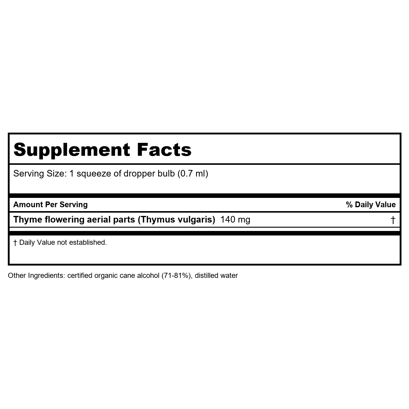 Herb Pharm Thyme 1oz