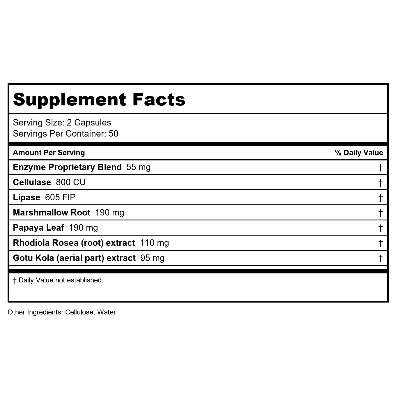 Transformation Enzymes GastroZyme 100 Gélules