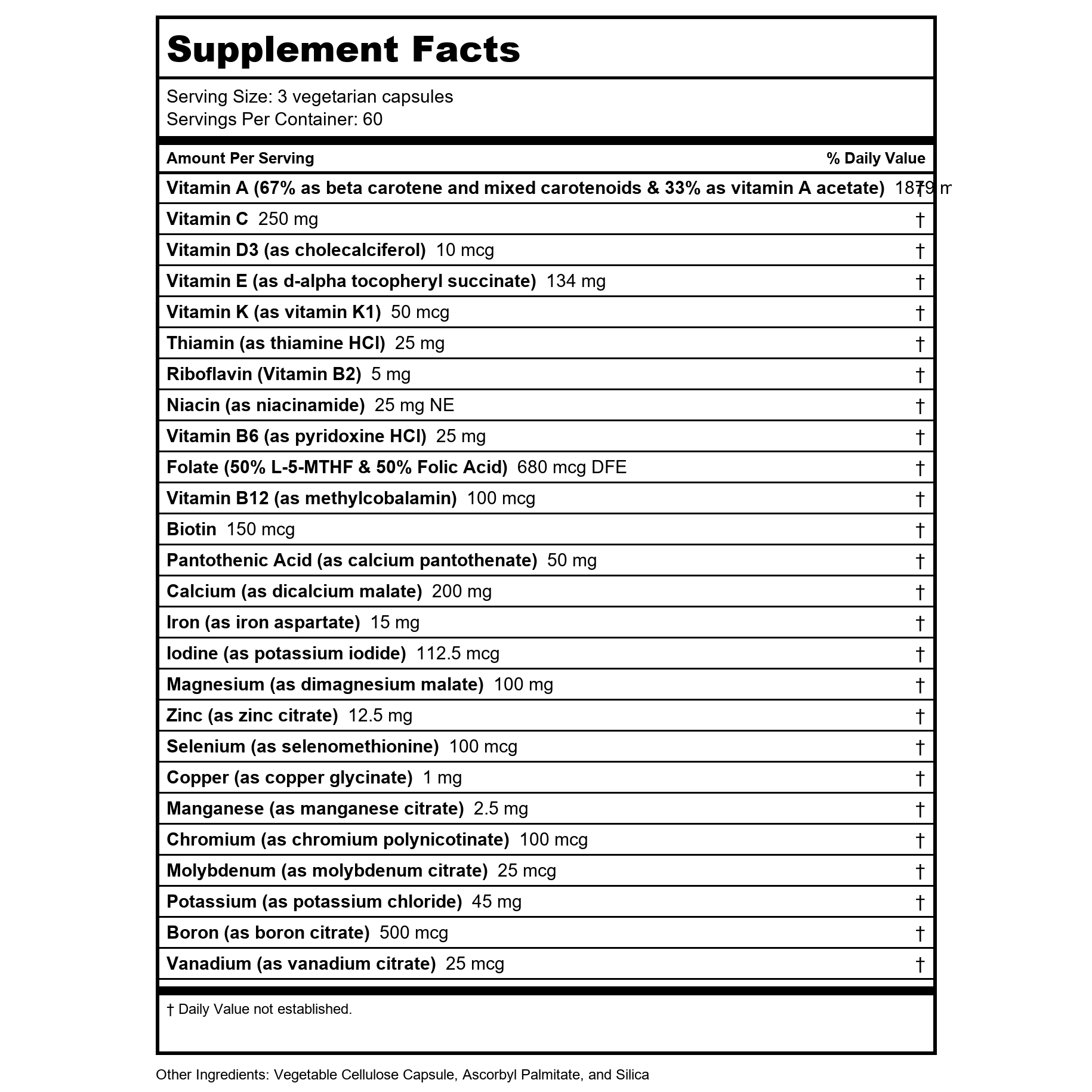 Vital Nutrients PréNatal Multi-Nutriments 180 Gélules