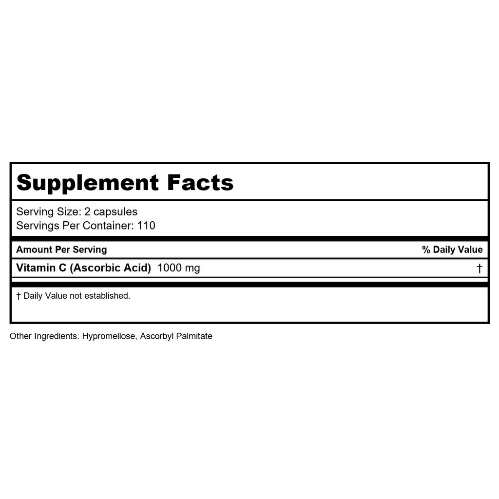 Vital Nutrients Vitamine C 1 000 mg 220 Vcaps