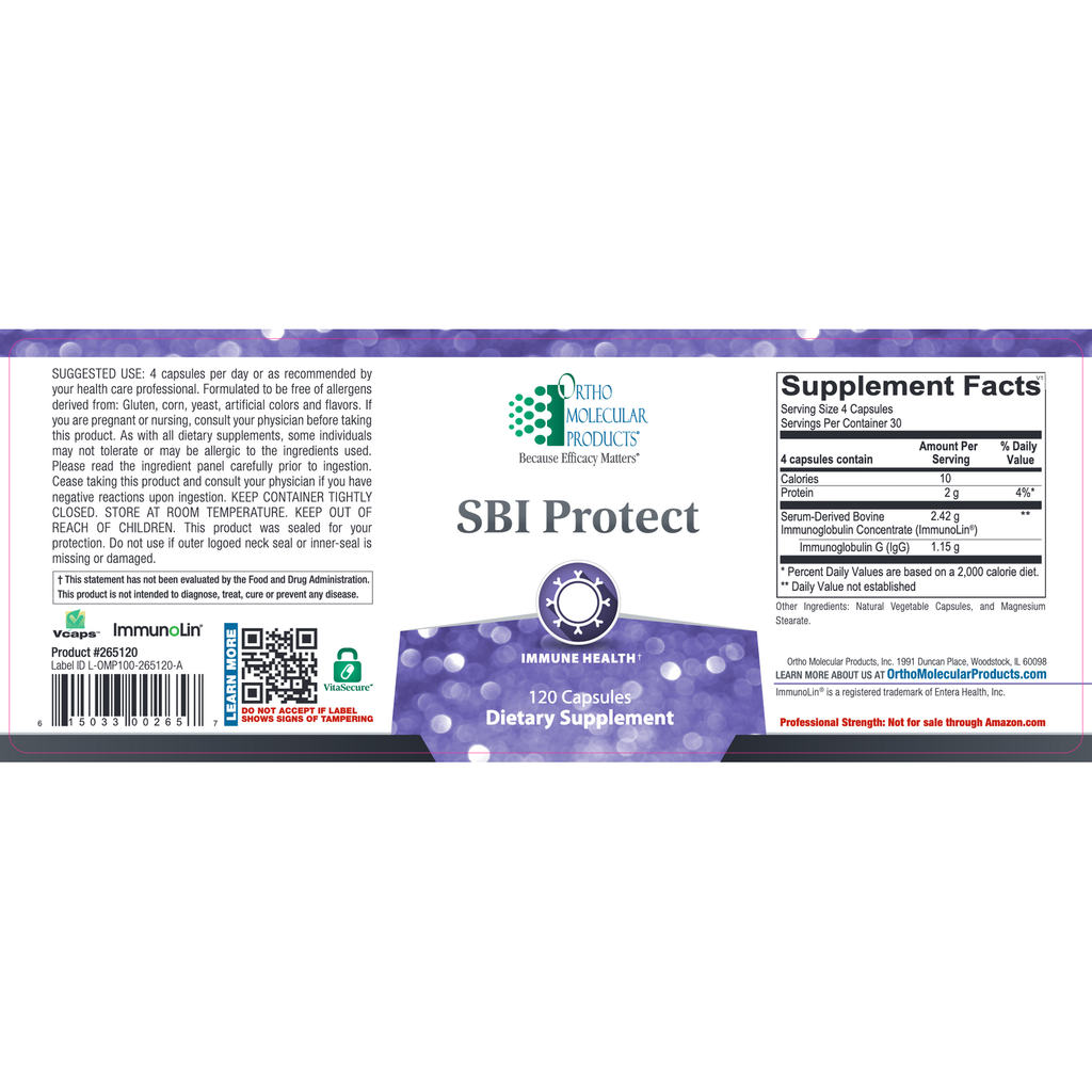 Ortho Molecular SBI Protect 120 gélules
