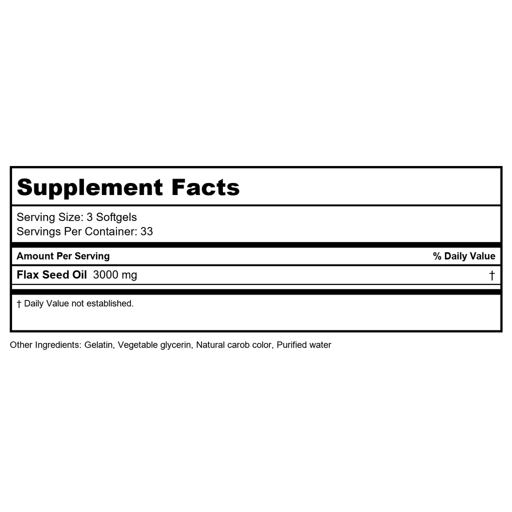 Vital Nutrients Huile de Lin 100 Gélules