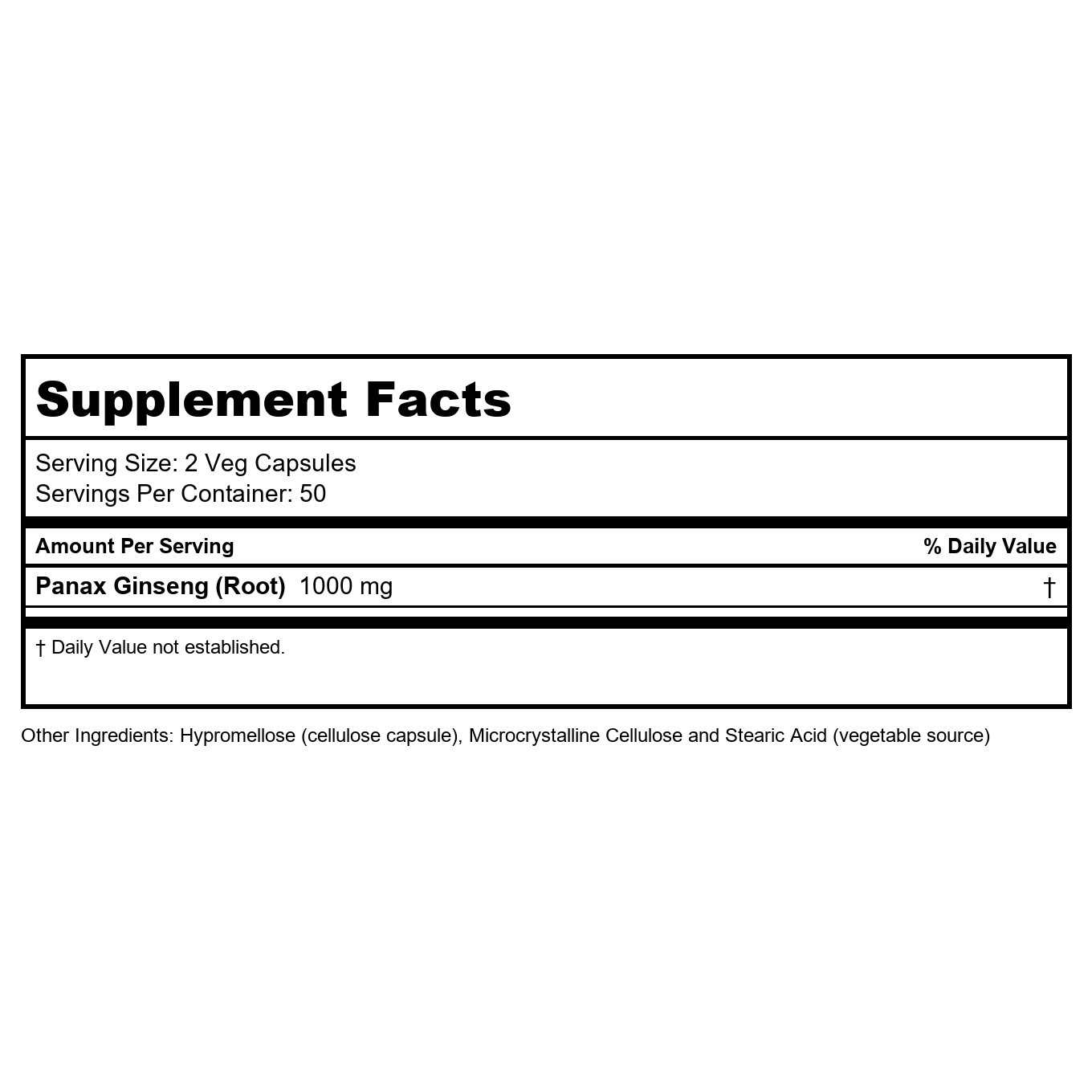 Now Foods Ginseng Panax 500 mg 100 gélules végétales - 4012