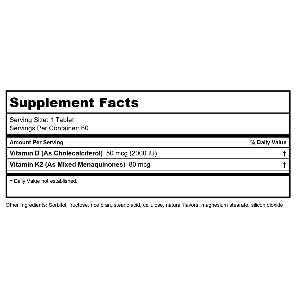 Anabolic Laboratories Ultra K2-D3 60 comprimés à croquer