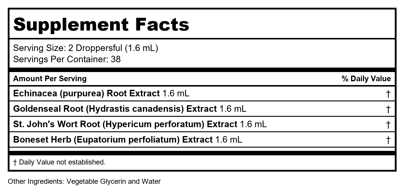 Now Foods Échinacée & Hydraste du Canada Glycérite 59 ml - 4848