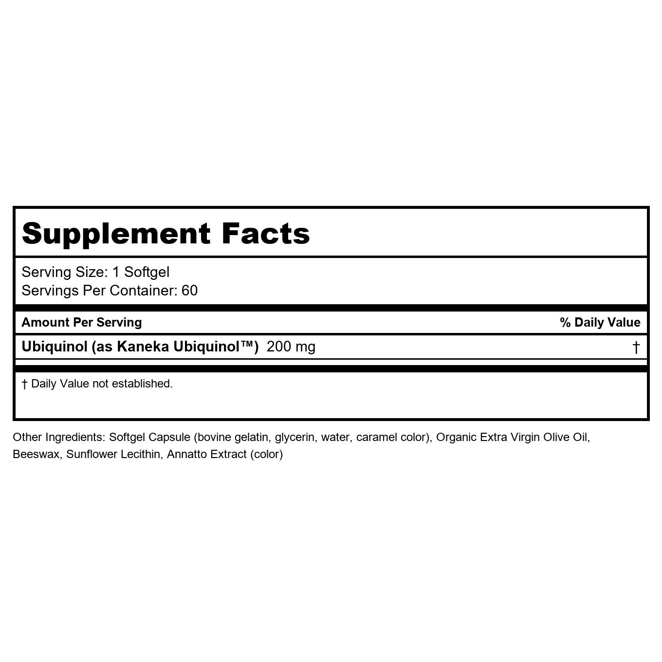 Now Foods Ubiquinol Extra Fort 200 mg 60 Gélules - 3144