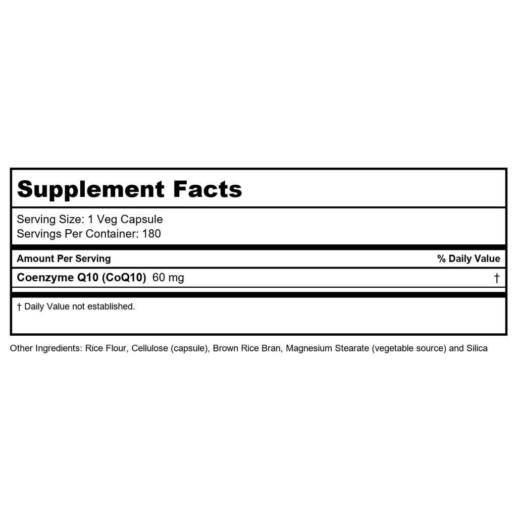 Now Foods CoQ10 60 mg 180 Veg Capsules -3154
